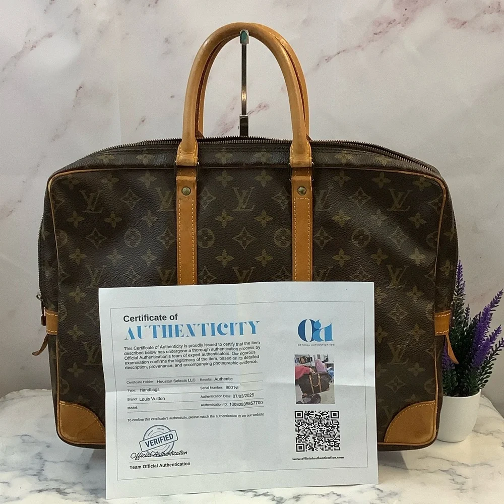 GUC Louis Vuitton Brown Monogram Briefcase